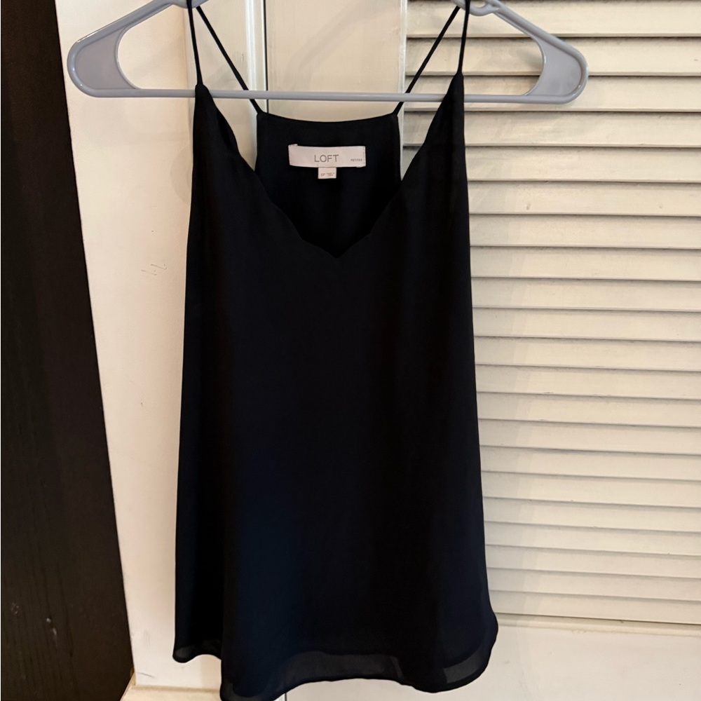 LOFT Elegant Black Camisole Top